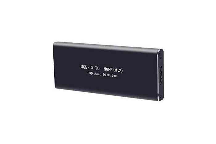 M.2 SATA SSD to USB 3.0 External SSD Reader Converter Adapter Enclosure with UASP, Support NGFF B/Key B+M